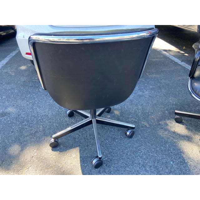 Vintage Mid Century Modern Knoll Pollock Desk Chairs Set of 4 For Sale - Image 13 of 18