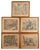 Antique Scenes, 19th Century, Engravings, Framed, Set of 5 For Sale