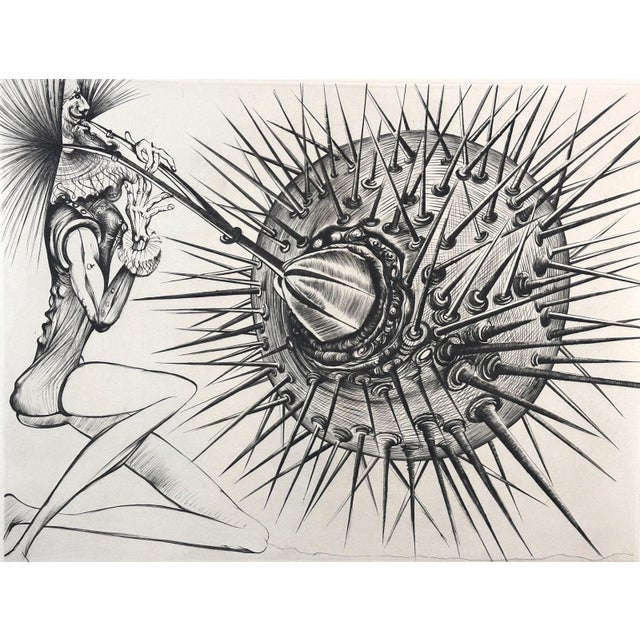 ARTIST: Salvador Dali TITLE: Don Quichotte et l'oursin MEDIUM: Etching SIGNED: Hand Signed by Salvador Dali EDITION...