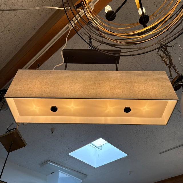 2020s Livex Lighting Summit Wide Linear Chandelier For Sale - Image 5 of 12