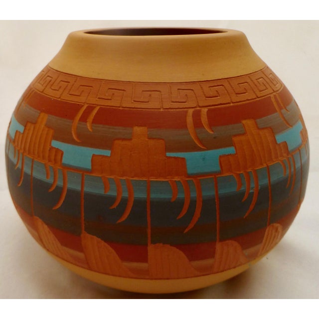 Contemporary South Western Pottery Vase Chairish