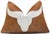 Luxury Longhorn Cowhide Leather Throw Pillow 16x24 | Handmade Western Designer Lumbar Cushion | Brown & Ivory For Sale - Image 4 of 8