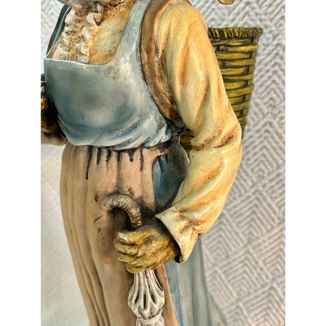 Plastic Early 2000’s Mrs Rabbit Cast Resin Figurine Styled After Henri Chrisdon For Sale - Image 7 of 11