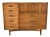 Broyhill Premier Sculptra Magna Walnut Mid-Century Modern Gentleman’s Chest For Sale