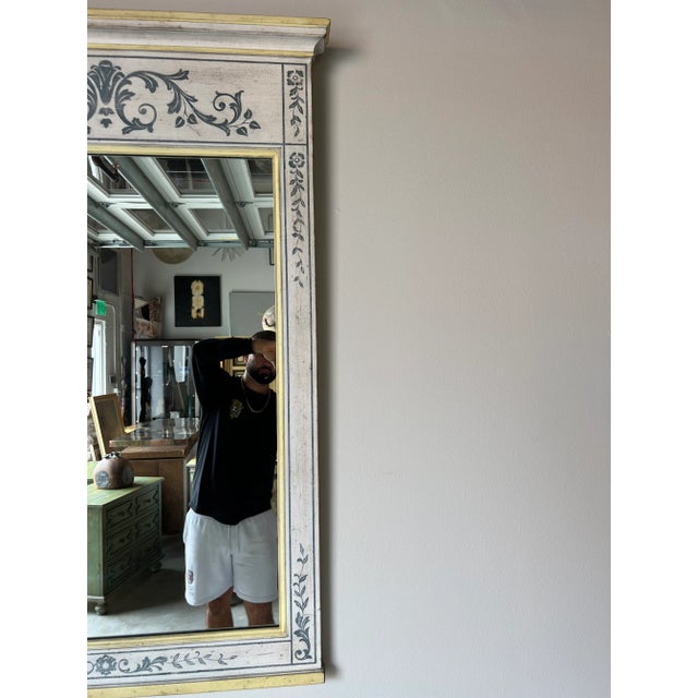 Wood Vintage French Neoclassical - Style Wall Mirror by John Widdicomb For Sale - Image 7 of 11