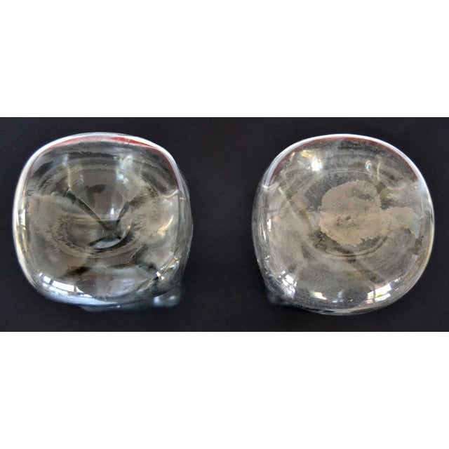 Set of 2, 1960s Jacob E. Bang Smoked Art Glass Kluk Kluk Decanter for Holmegaard For Sale - Image 10 of 12