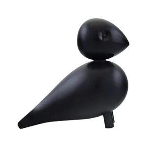 Vintage Danish Black Wooden Bird by Kay Bojesen