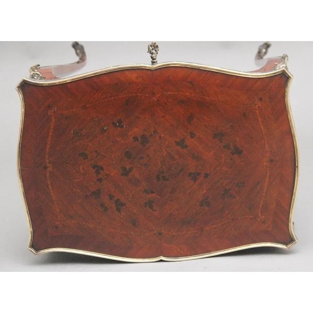 Late 19th Century 19th Century French Freestanding Kingwood and Marquetry Side Table, 1880s For Sale - Image 5 of 13