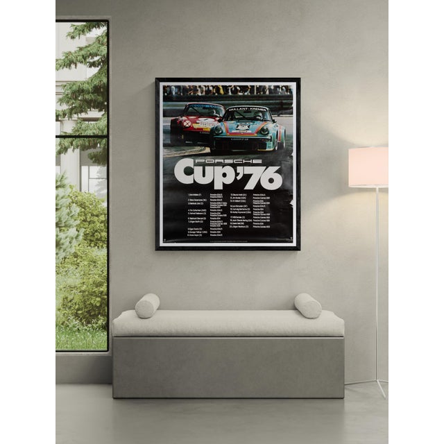 The Piece This original 1976 Porsche Cup poster captures the essence of 1970s motorsport. Designed by Werbeagentur...