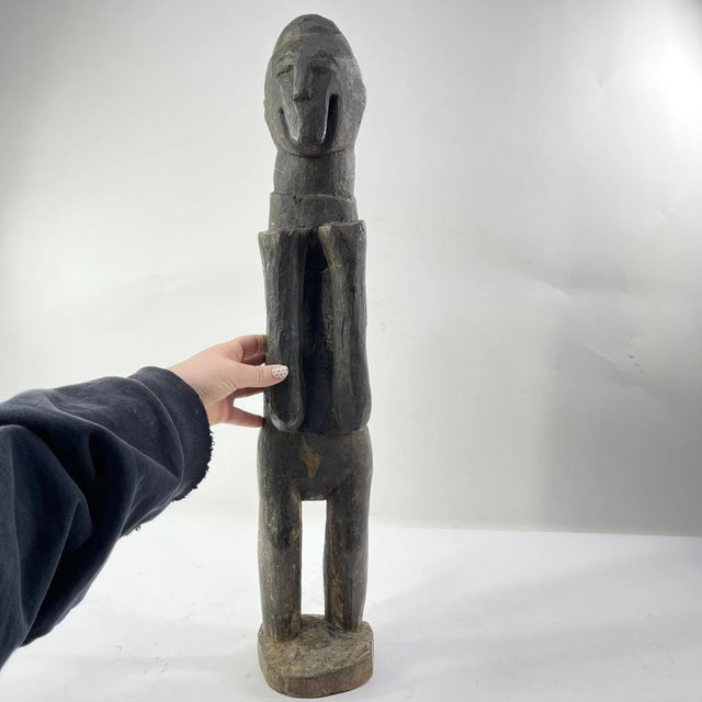 Wood Early 20th Century Cross River Standing Wood Figure Nigeria For Sale - Image 7 of 9