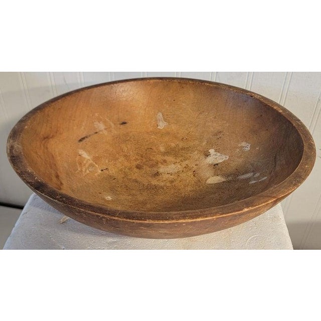 Folk Art 19Thc Hand Carved Wooden Bowl For Sale - Image 3 of 5