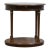 High End Vintage Banded Bookmatched Walnut Italian Neoclassical 29" Oval Accent End Table For Sale