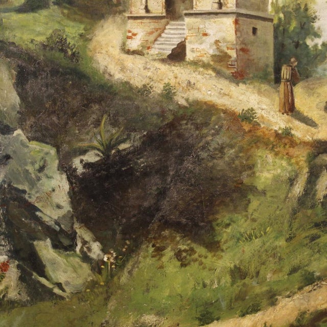 Countryside Landscape, Oil on Canvas, 1880 For Sale - Image 14 of 17