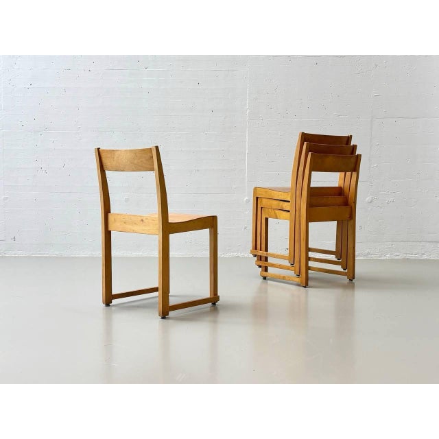 Orchestra Chairs by Sven Markelius, 1940s, Set of 4 For Sale - Image 11 of 18