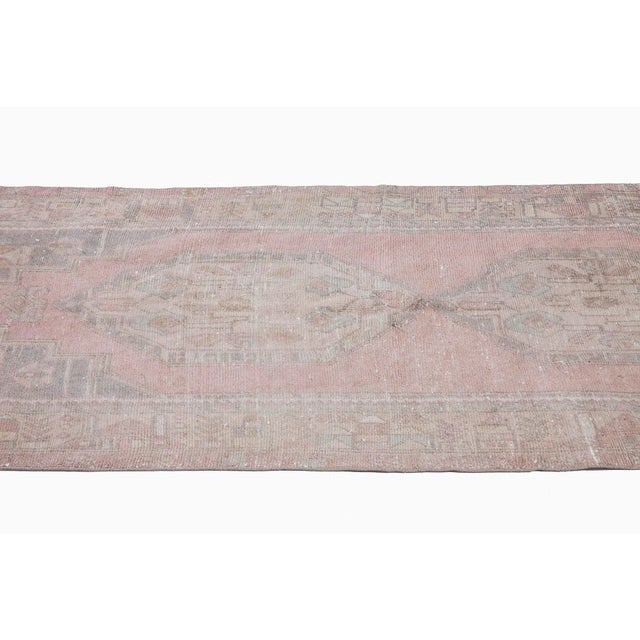 1960s Vintage Distressed Turkish Rug - 4′1″ × 8′6″ For Sale - Image 4 of 6