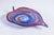 Glass Polychrome Blown Glass Saucer from Murano For Sale - Image 7 of 18