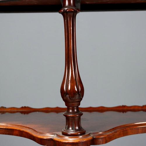 Louis Philippe Walnut and Burr Walnut Shelf For Sale - Image 5 of 11
