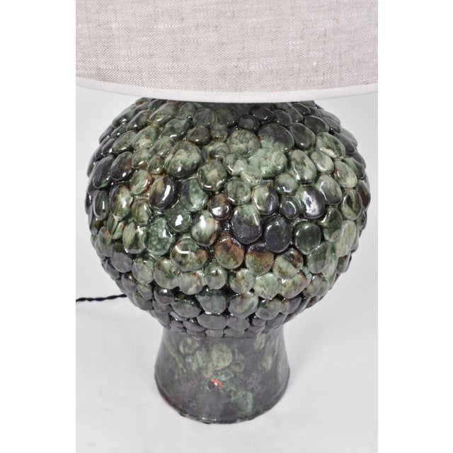 "Melides" 42cm green & black lamp, Barracuda edition. Height (cm): 42 Diameter (cm): 25 Height with lamp shade (cm): 78 Up...