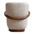 Curved Wood & Tweed Mid-Century Modern Arm Chair For Sale - Image 11 of 13