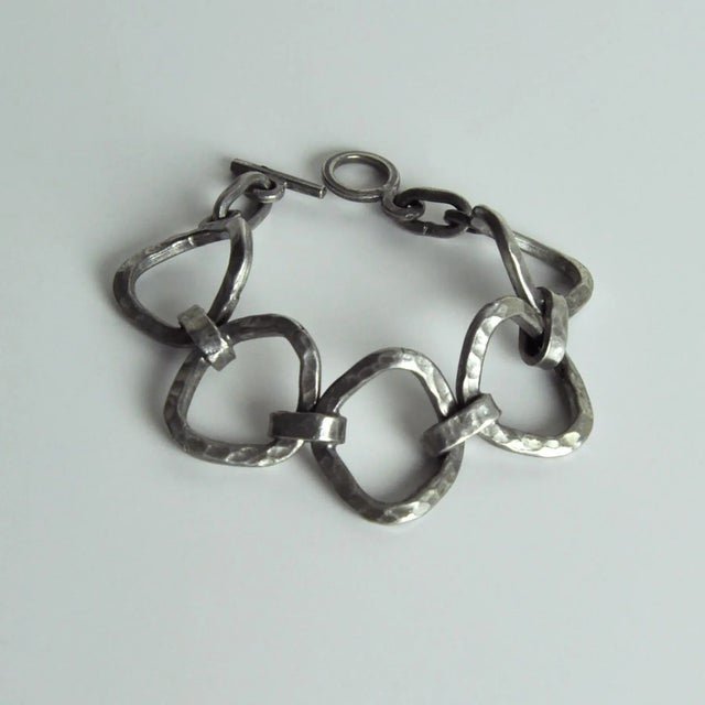 Modernist Pewter Bracelet, Denmark, 1970s For Sale - Image 11 of 11