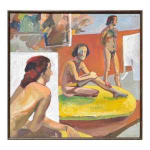Berkeley School -- Male Dancer Figurative by Patricia Gren Hayes