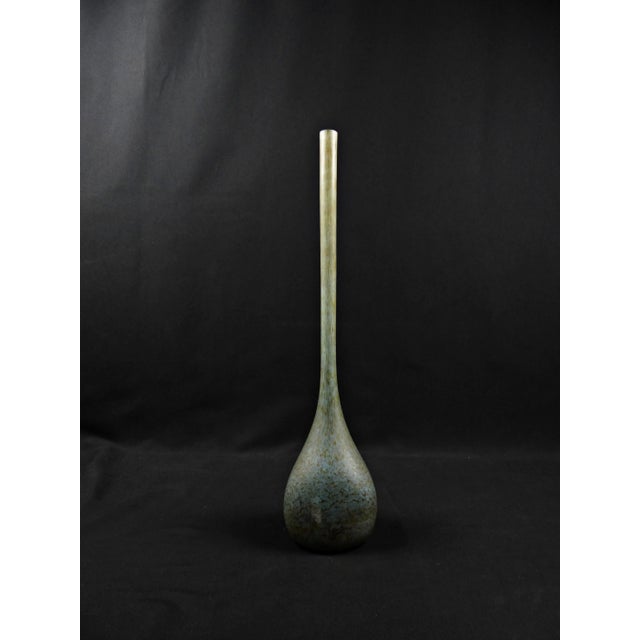 Large Art Deco Multi-Layered Glass Vase with Green Marble Effect by André Delatte for Delatte Nancy, 1920s For Sale - Image 12 of 14