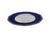 French 1920's Ceralene Malmaison Raynaud Limoges France Cobalt and Gold Star Lunch Plate Rooster Mark For Sale - Image 3 of 7