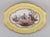 Antique Meissen tray made of porcelain. Hand-painted with a motif of birds in a park landscape. On a yellow base with gold...