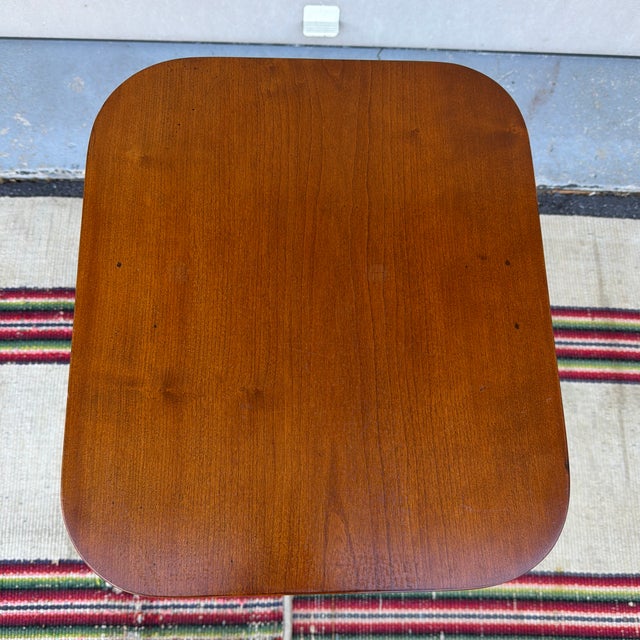 Orange Antique Cherry Federal Spider-Leg Candlestand, New England, Circa 1820s For Sale - Image 8 of 12
