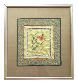 Chrysanthemum Silk Framed