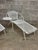Off-white Pair Vintage Maurizio Tempestini for Saulterini “Radar” Lounge Chair With Drink Table., Attributed For Sale - Image 8 of 12