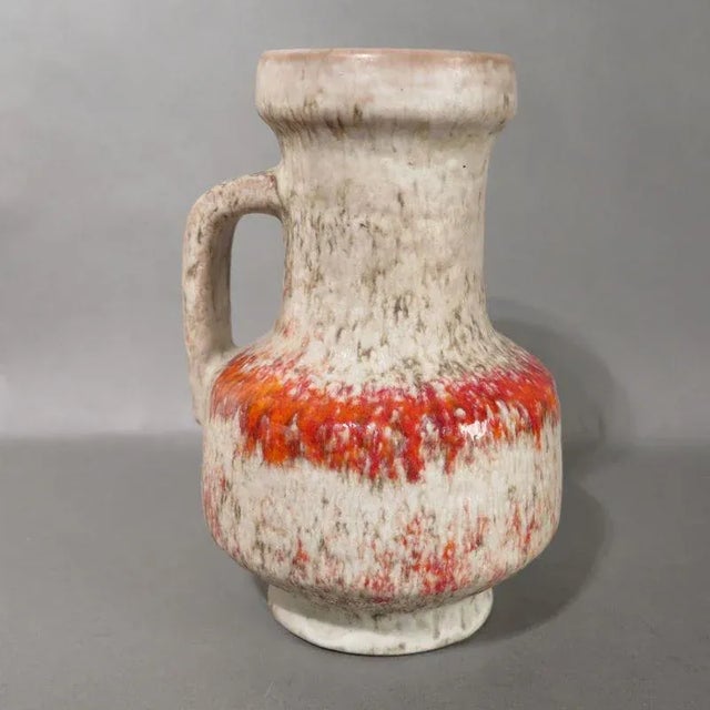 Ceramic Handle Vase by Fridgart Glatzle for Karlsruher Majolika, 1966 For Sale - Image 6 of 6