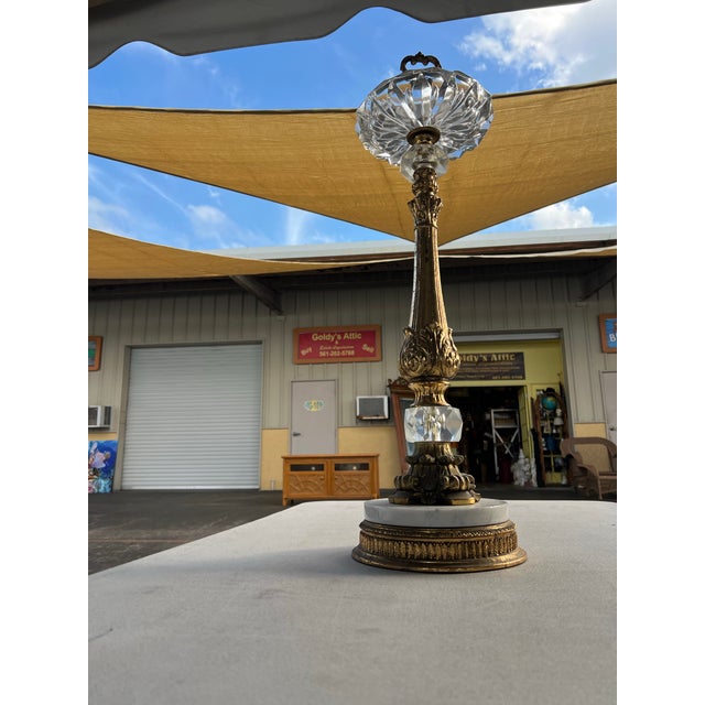 Mid 20th Century Hollywood Regency Gilt Style. Floor Ashtray Stand For Sale In West Palm - Image 6 of 6