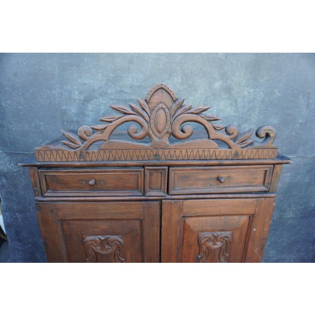 Spanish 18th Century Spanish Colonial Walnut Cabinet For Sale - Image 3 of 11