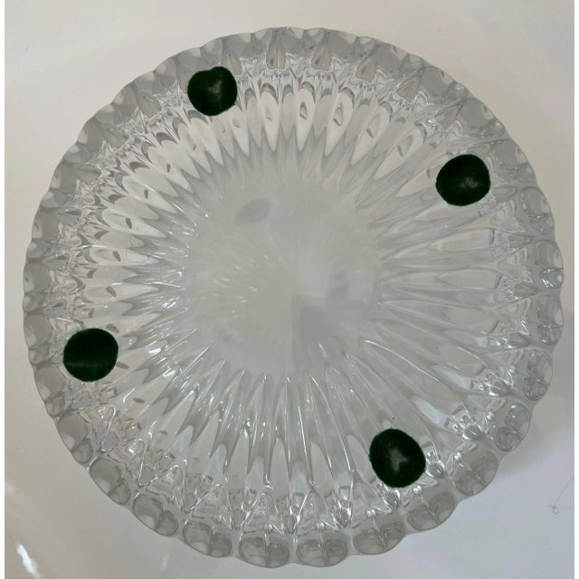 Traditional Late 20th Century Decorative Glass Serving Bowl For Sale - Image 3 of 6