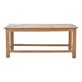 Indian Draper's Table in Patinated Solid Wood For Sale