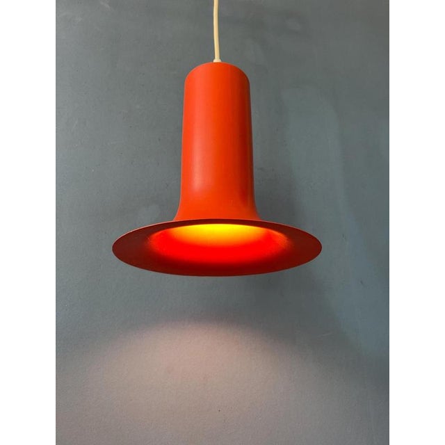 Vintage Orange Cone Pendant Lamp from Raak For Sale - Image 11 of 11