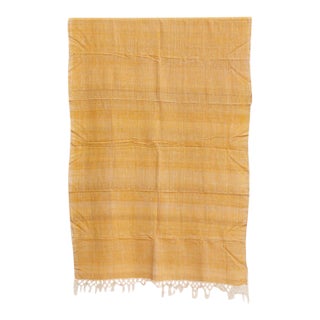Organic Peace Silk Throw, Golden Field For Sale