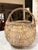 Early 20th Century Large Vintage Handwoven Farmhouse Buttock Egg Basket or Harvest Basket. Great in Americana, Primitive & Cottage Core Decor. See Pics! For Sale - Image 5 of 8
