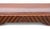 Wood 20th-C. Empire Regency Style Carvec Mahogany and Leather Bench Ottoman For Sale - Image 7 of 8