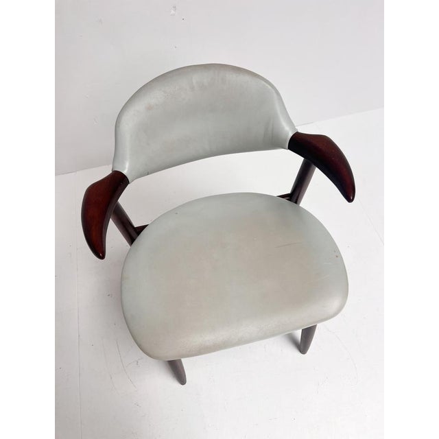 Grey Cowhorn Chair, 1970s For Sale - Image 10 of 13