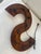 1970s Rusted Metal Dollar Sign Wall Light Lamp Industrial For Sale - Image 4 of 4