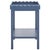 Wood Starlyn Scalloped Accent Table in Blue For Sale - Image 7 of 8