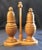 19th Century Beech Treen Salt and Pepper Shakers on Stand, Set of 3 For Sale - Image 6 of 6