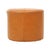 Vintage Round Pouf in Brown Skai and Leather Star Motif, 1960s For Sale - Image 3 of 11