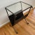 Contemporary Metal & Leather Magazine Rack Side Table For Sale - Image 4 of 11