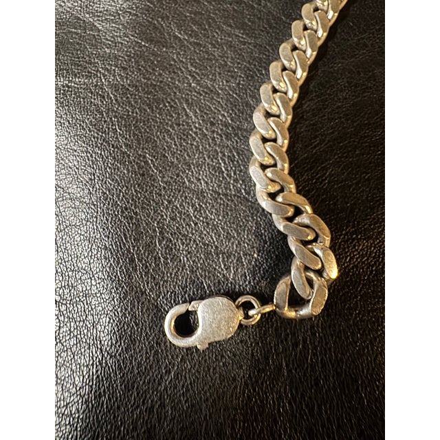 Vintage Staring Silver Necklace For Sale In New York - Image 6 of 10