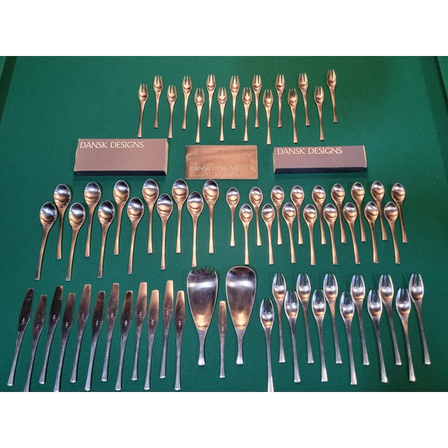 Stainless Flatware Set by Jens Quistgaard for Dansk 72 Pieces For Sale - Image 11 of 11