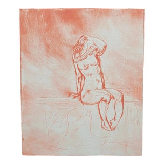 1975 Margaret Friedlander Female Nude Etching For Sale