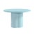 Boho Chic Elora Blue Lacquer Round Dining Table For Sale - Image 3 of 10